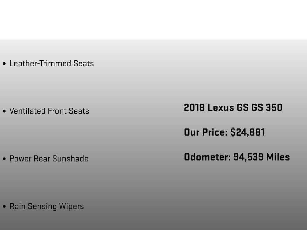 Used 2018 Lexus GS 350 AWD w/ Premium Package image 18