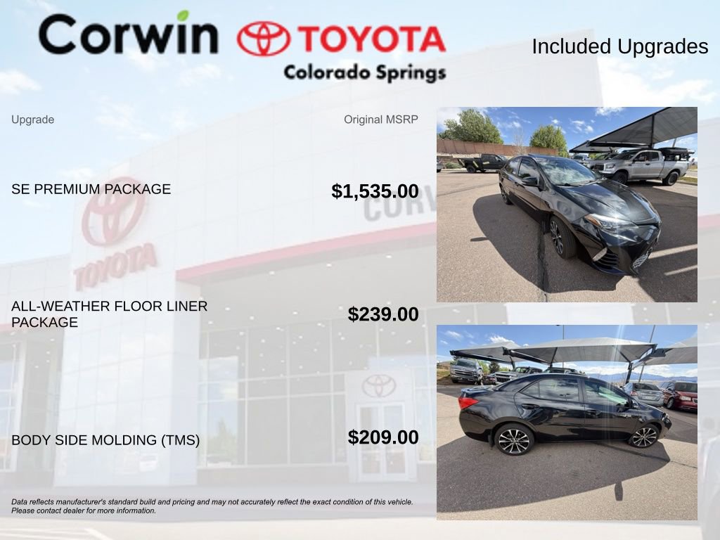 Used 2018 Toyota Corolla SE w/ SE Premium Package FWD image 8