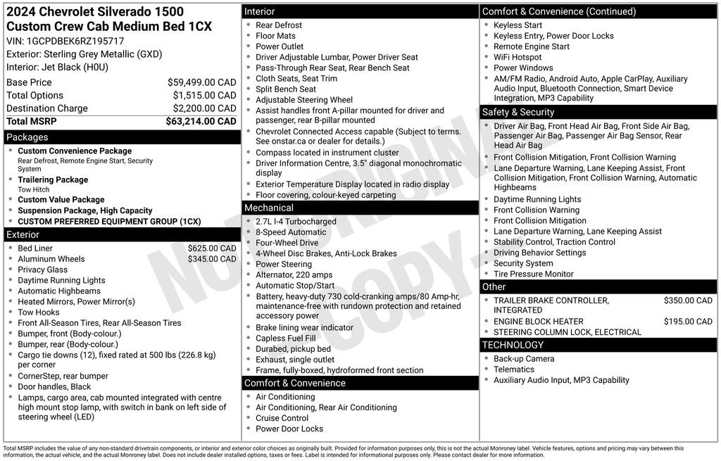 Used 2024 Chevrolet Silverado 1500 Custom AWD/4WD image 37