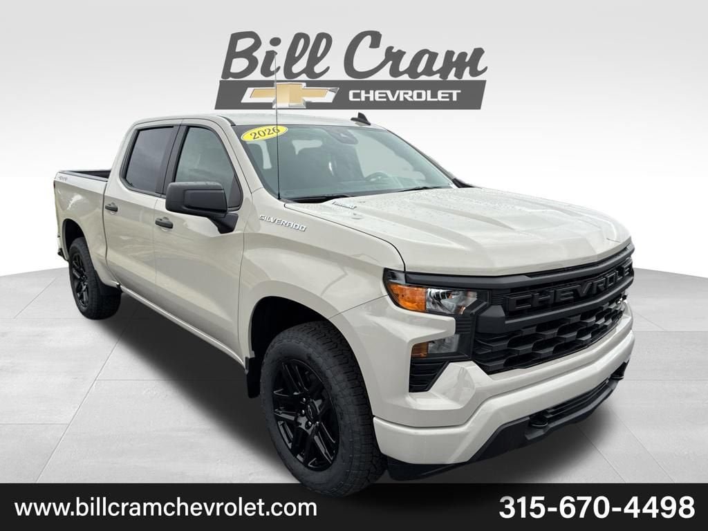 New 2026 Chevrolet Silverado 1500 Custom w/ Turbomax Blackout Package