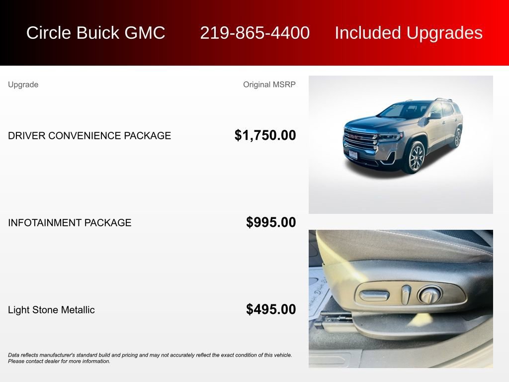 Used 2023 GMC Acadia SLE w/ Driver Convenience Package image 3