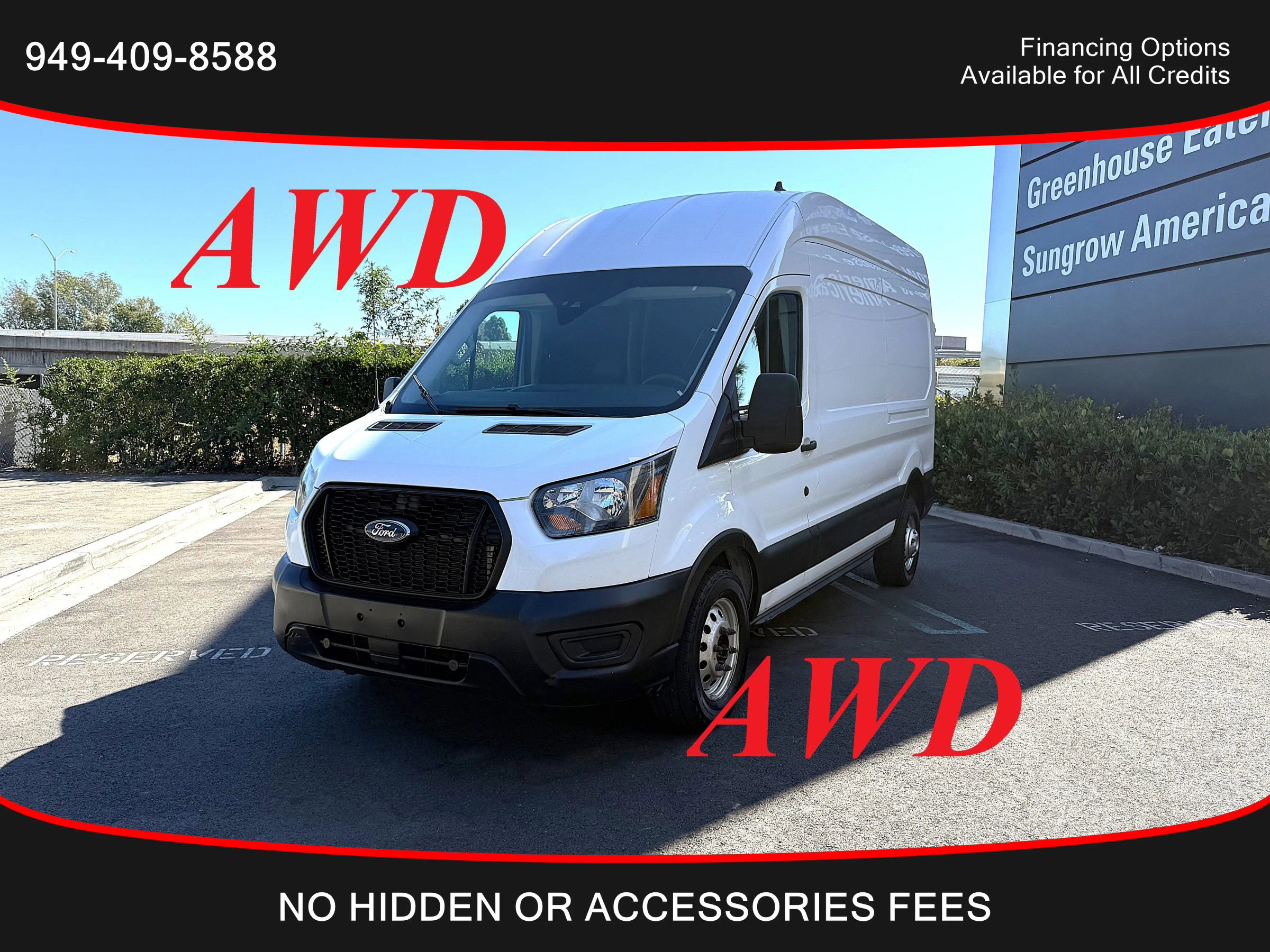 Used 2022 Ford Transit 350 148 High Roof AWD w/ Load Area Protection Package image 1