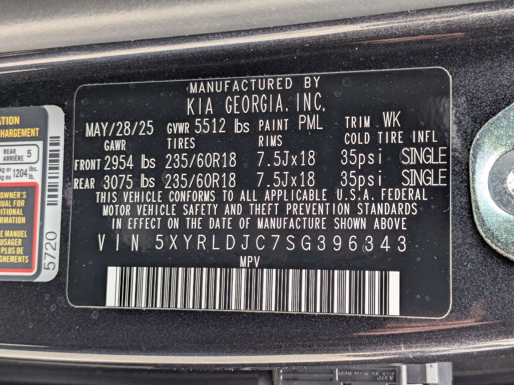 Certified 2025 Kia Sorento S image 32