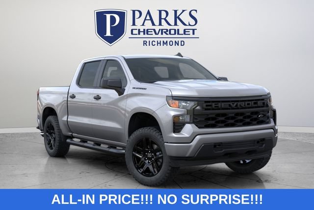 New 2026 Chevrolet Silverado 1500 Custom w/ Turbomax Blackout Package AWD/4WD image 2