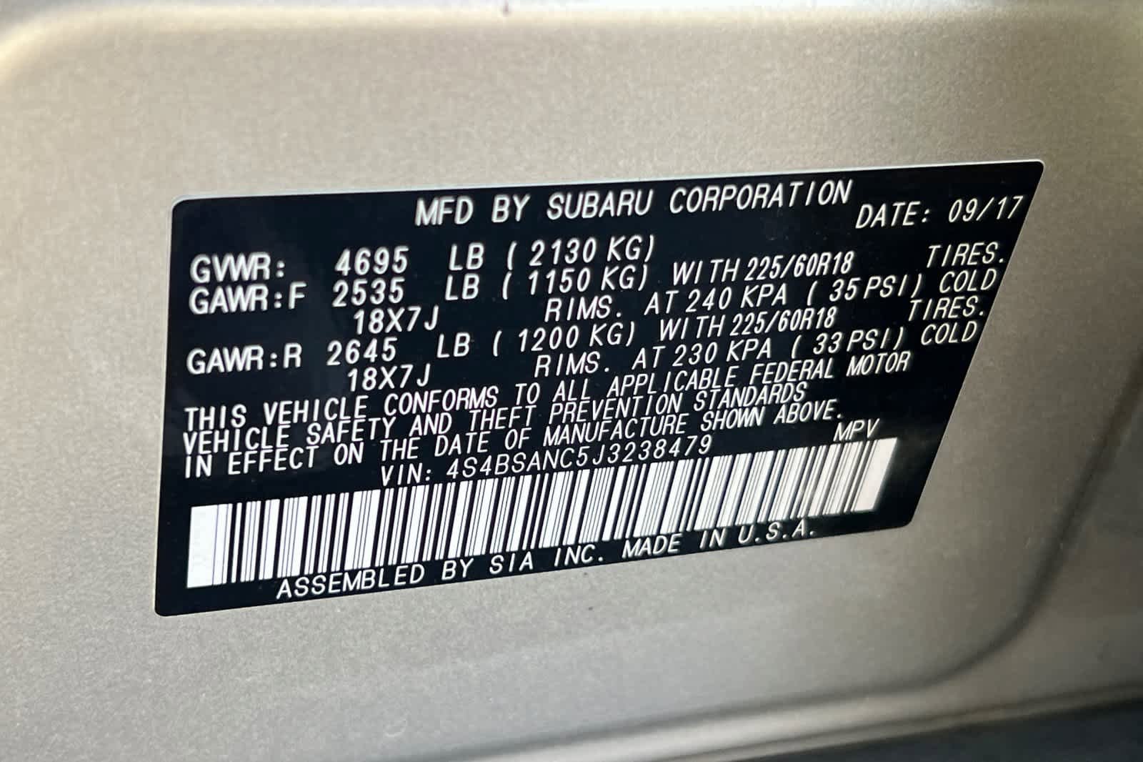 Used 2018 Subaru Outback 2.5i Limited AWD/4WD image 35