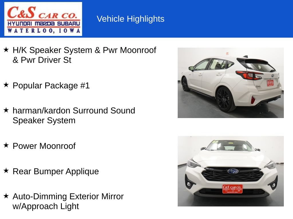 Used 2025 Subaru Impreza RS w/ Popular Package #1 AWD/4WD image 7