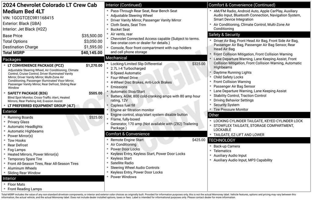 Used 2024 Chevrolet Colorado LT w/ LT Convenience Package image 26