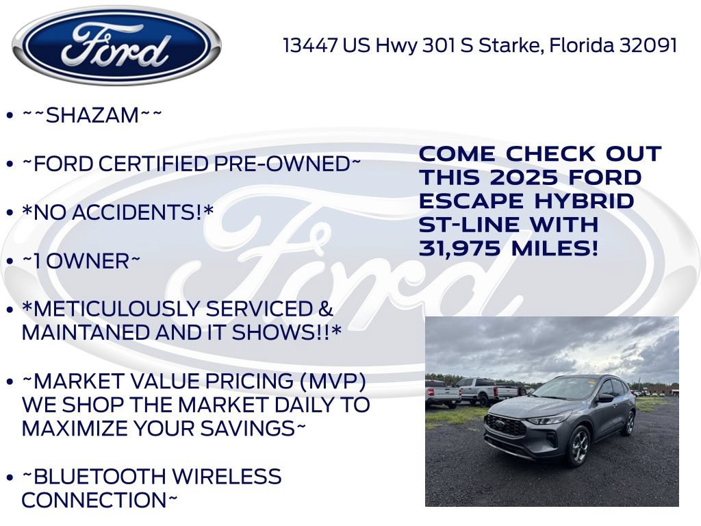 Certified 2025 Ford Escape ST-Line w/ Equipment Group 301A FWD image 6