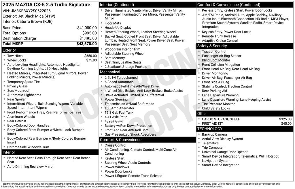 Used 2025 MAZDA CX-5 Signature image 7