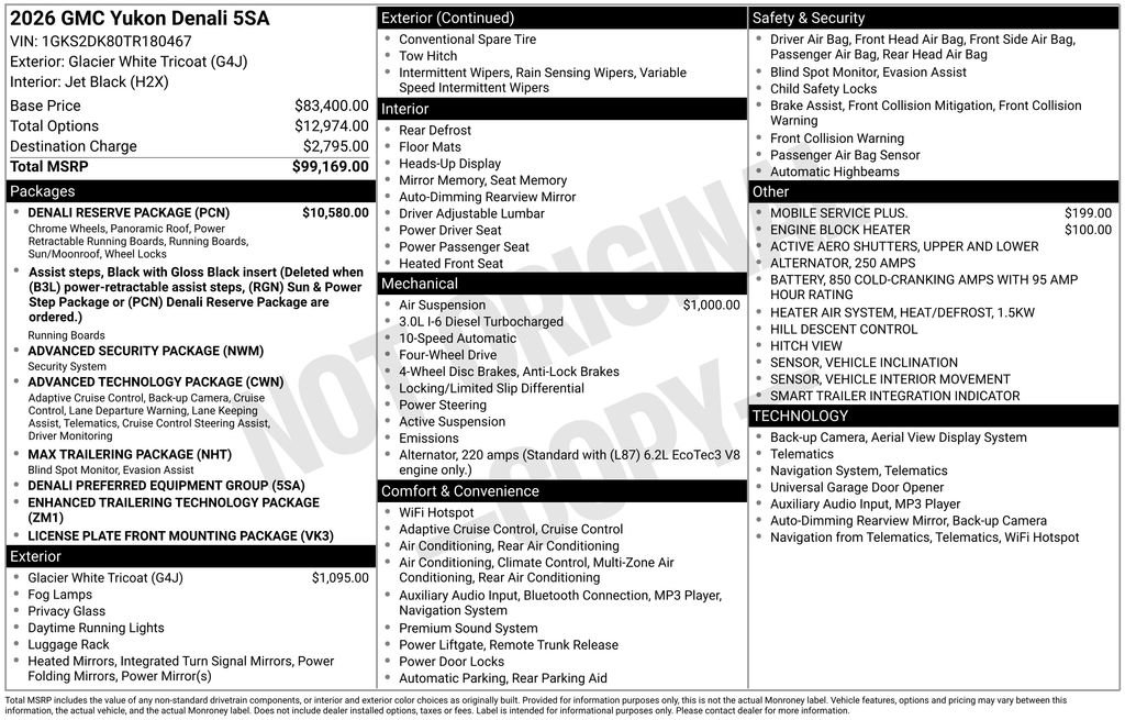 Certified 2026 GMC Yukon Denali w/ Denali Reserve Package image 39