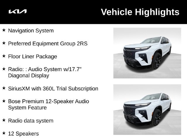 Used 2026 Chevrolet Traverse RS w/ LPO, Floor Liner Package AWD/4WD image 4