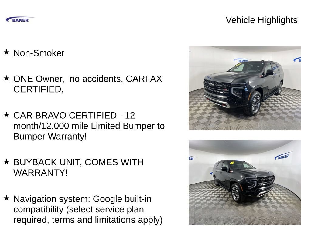 Certified 2025 Chevrolet Tahoe Z71 image 4