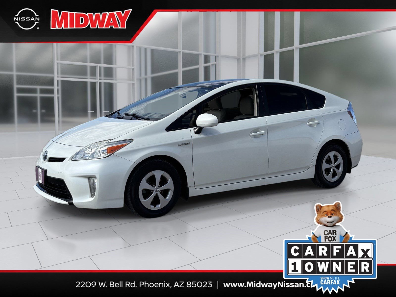 Used 2015 Toyota Prius Four w/ Deluxe Solar Roof Package FWD image 1