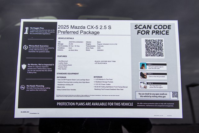 Used 2025 MAZDA CX-5 AWD 2.5 S w/ Preferred Package image 28