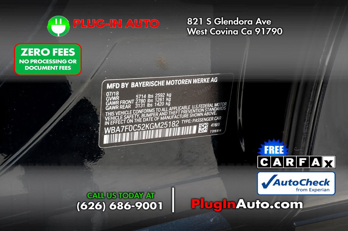 Used 2019 BMW 750i w/ Executive Package RWD image 9