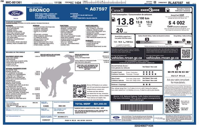 Certified 2024 Ford Bronco Badlands image 39