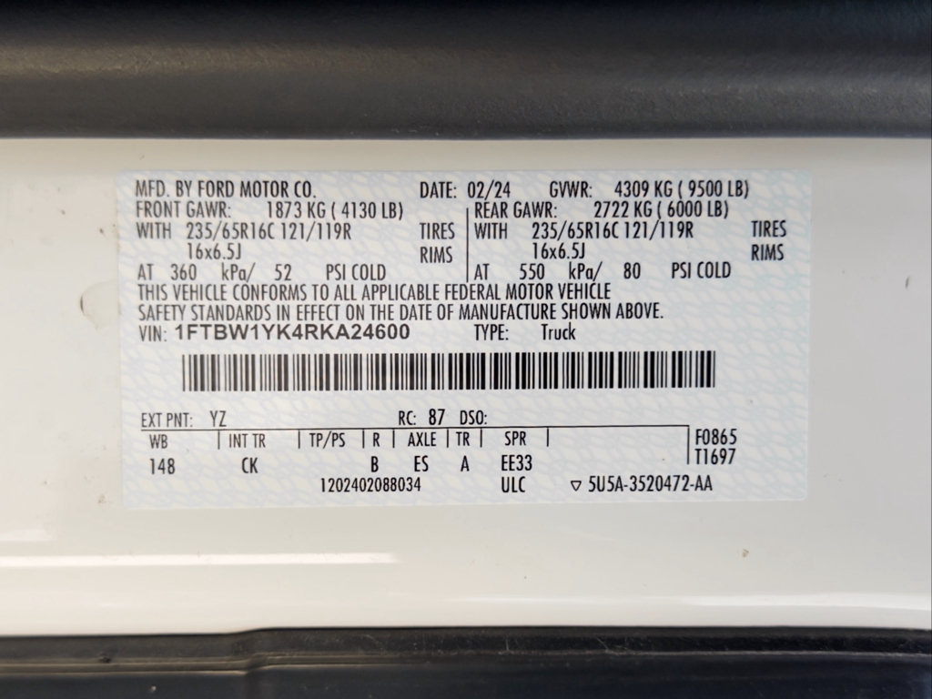 Used 2024 Ford E-Transit Low Roof RWD image 25