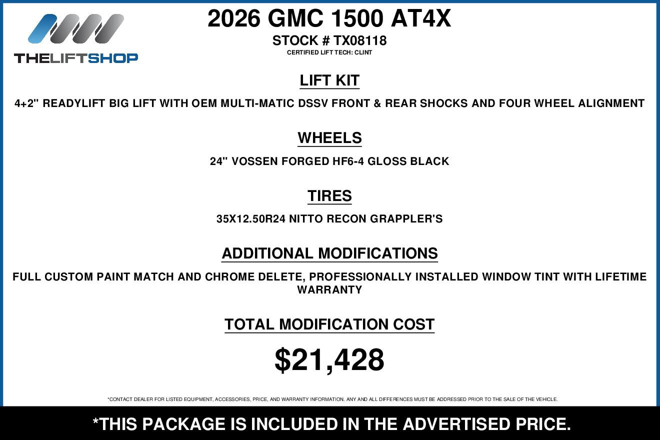 Used 2026 GMC Sierra 1500 AT4X AWD/4WD image 2