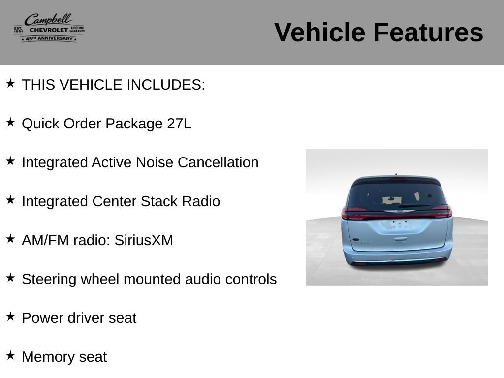 Used 2024 Chrysler Pacifica Touring-L FWD image 5
