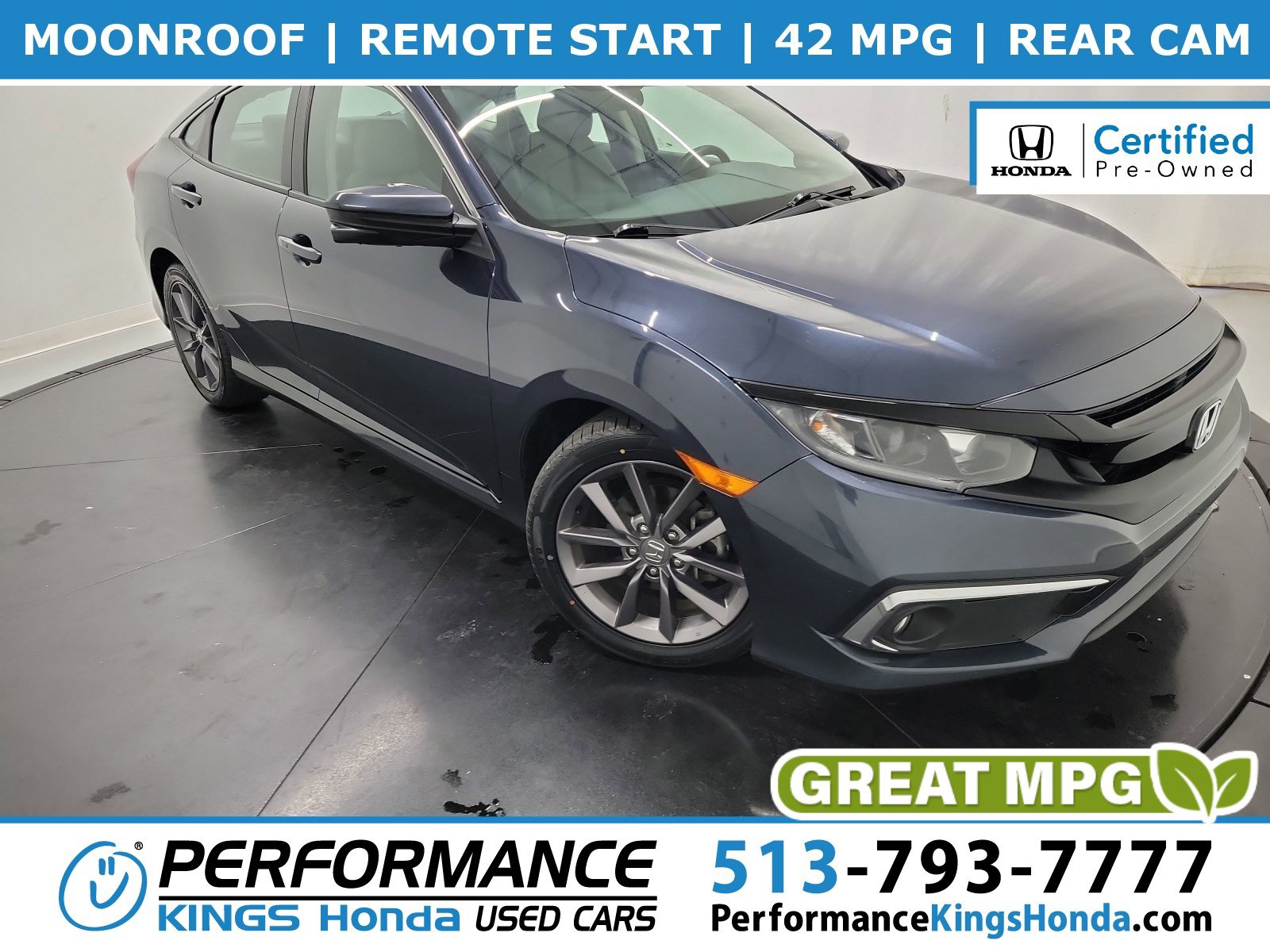 Certified 2021 Honda Civic EX