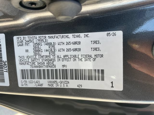New 2026 Toyota Sequoia Platinum AWD/4WD image 26