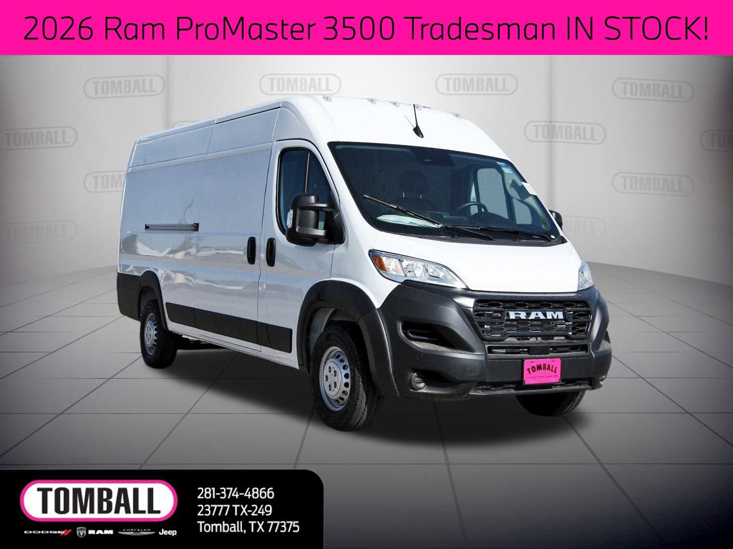 New 2026 RAM ProMaster 3500