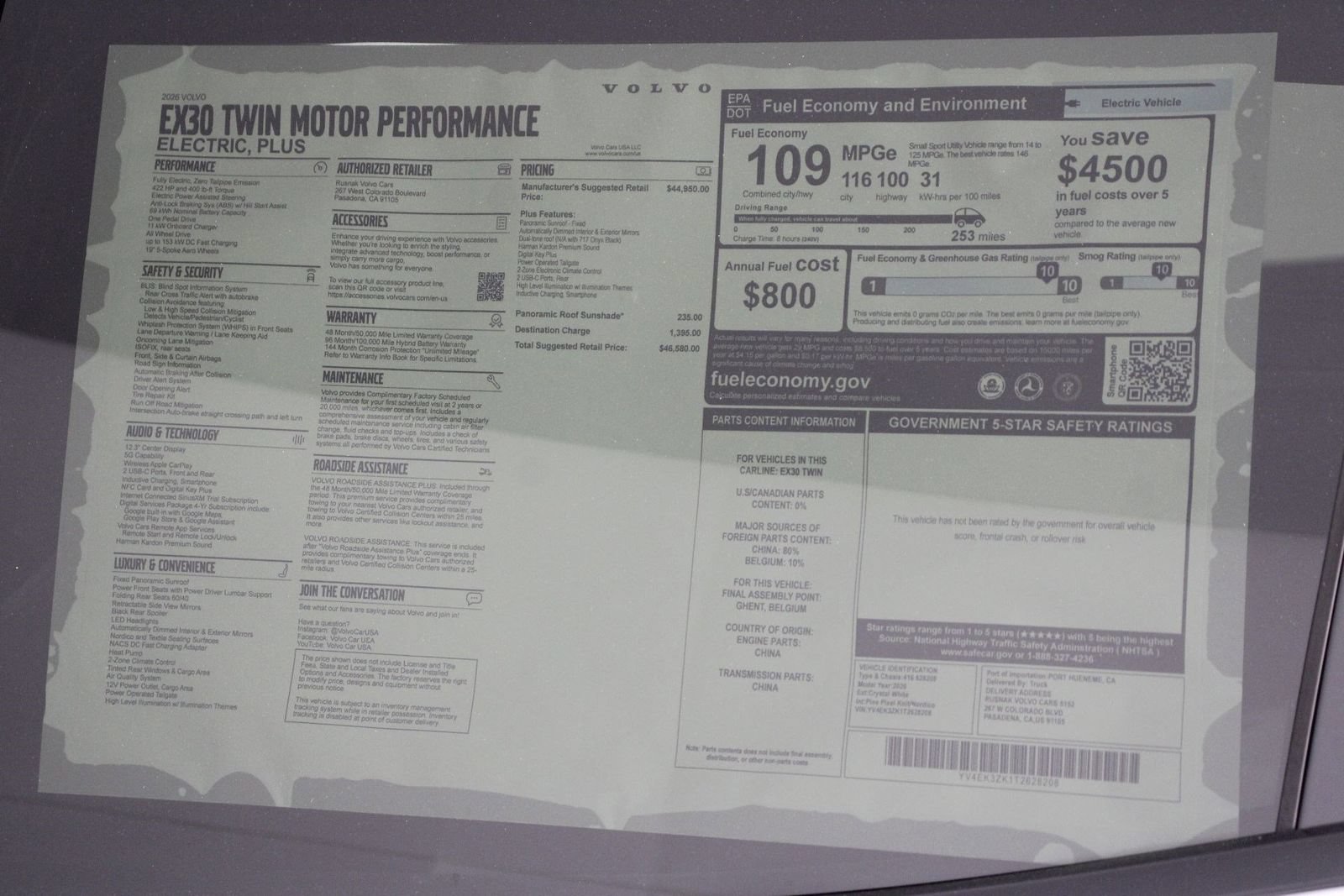 New 2026 Volvo EX30 Plus AWD/4WD image 17