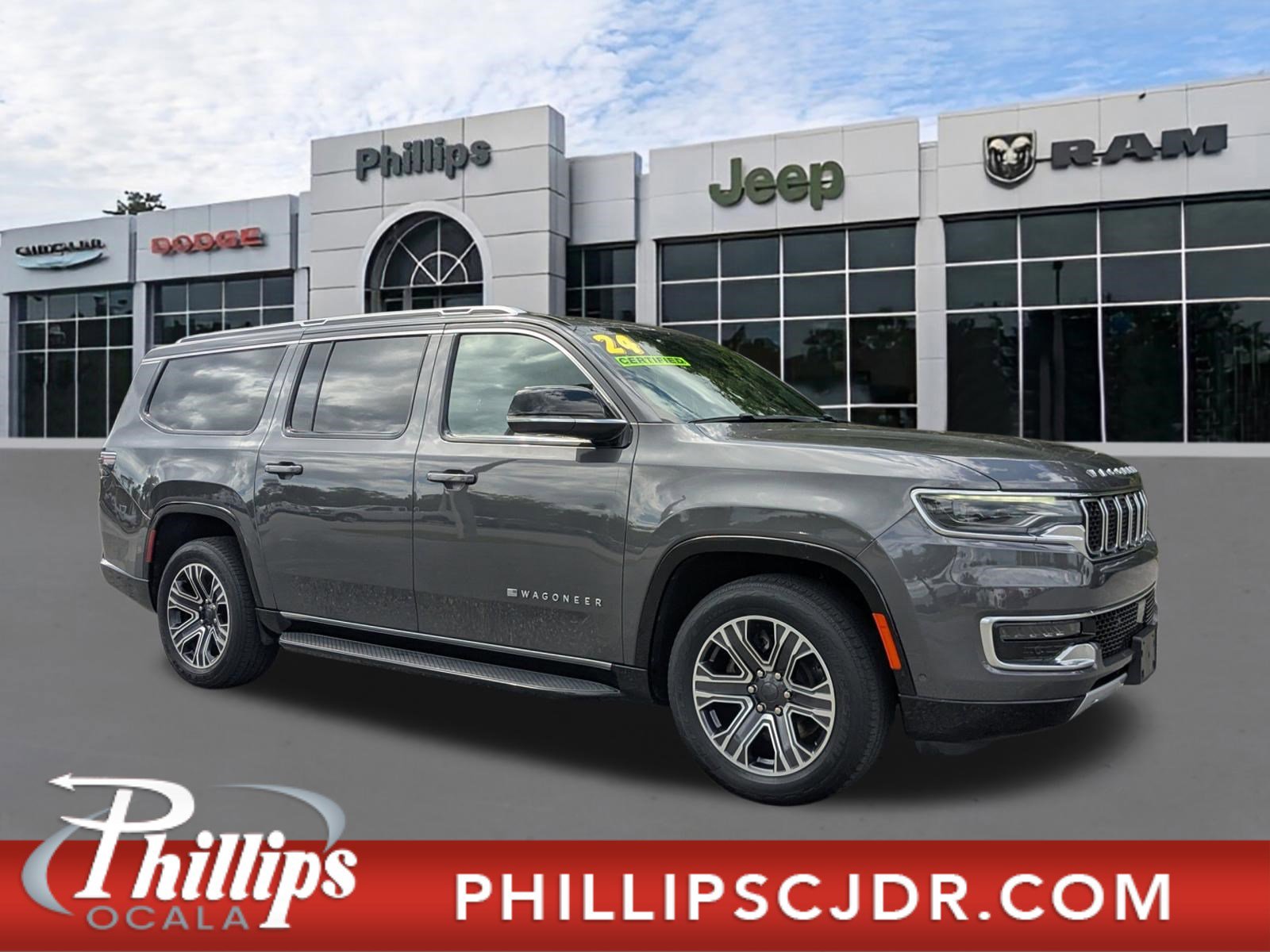 Certified 2024 Jeep Wagoneer L Series II w/ Flexible Seating Group AWD/4WD image 1