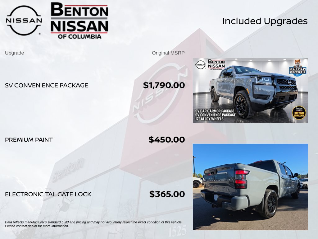 Certified 2026 Nissan Frontier SV w/ SV Convenience Package AWD/4WD image 6