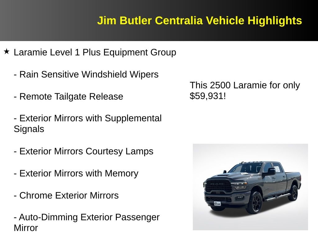 Used 2026 RAM 2500 Laramie w/ Night Edition AWD/4WD image 12