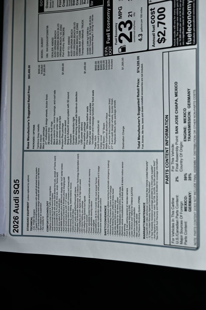 New 2026 Audi SQ5 Premium Plus AWD/4WD image 25