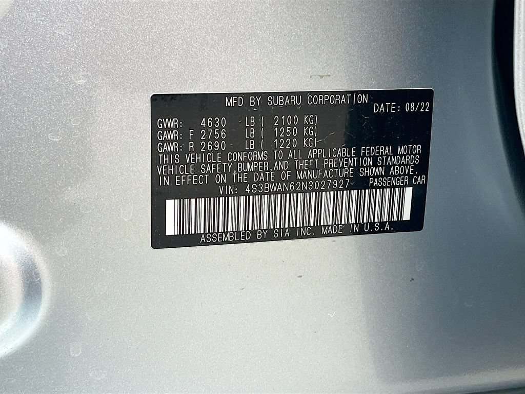 Used 2022 Subaru Legacy Limited AWD/4WD image 34