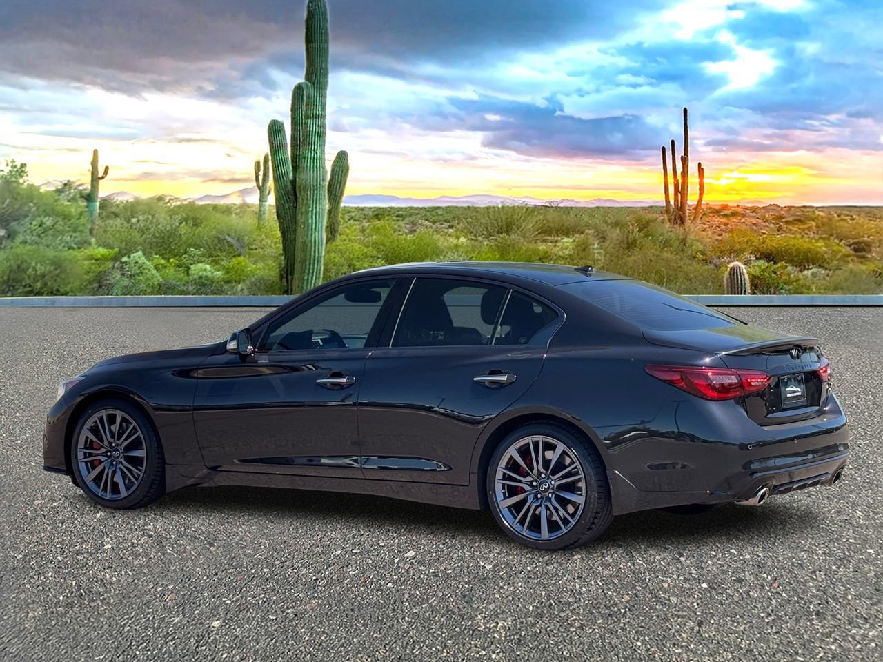 Certified 2023 INFINITI Q50 Red Sport 400 w/ Black Opal Edition image 4