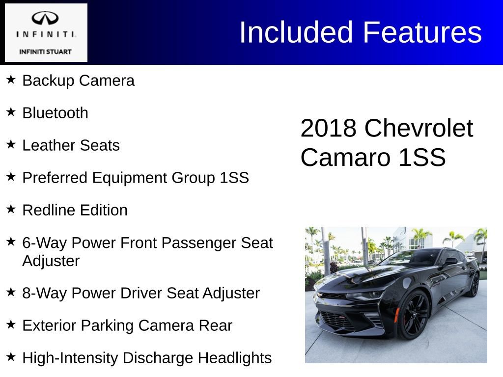 Used 2018 Chevrolet Camaro SS w/ Redline Edition RWD image 2