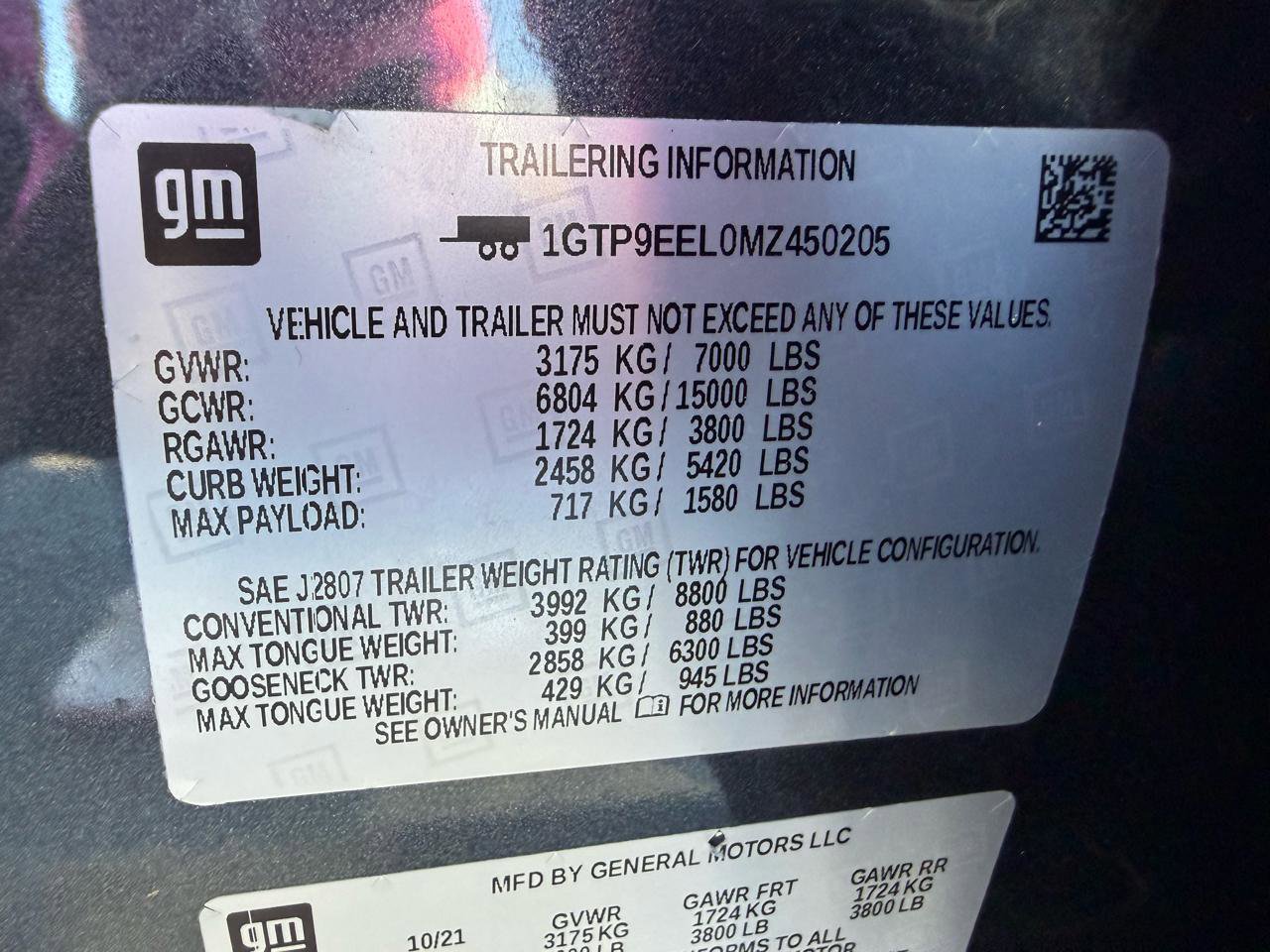 Used 2021 GMC Sierra 1500 AT4 image 43