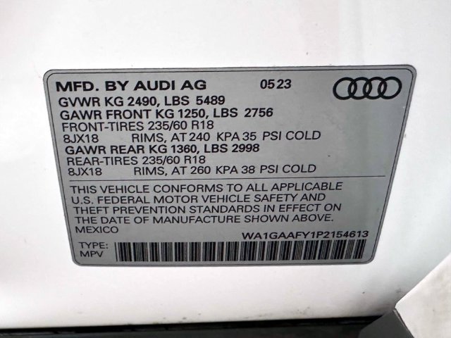 Certified 2023 Audi Q5 2.0T Premium w/ Convenience Package AWD/4WD image 34