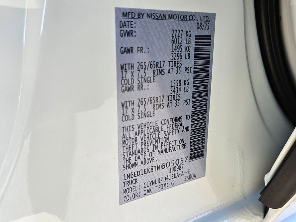 New 2026 Nissan Frontier SV w/ Tow Package image 19