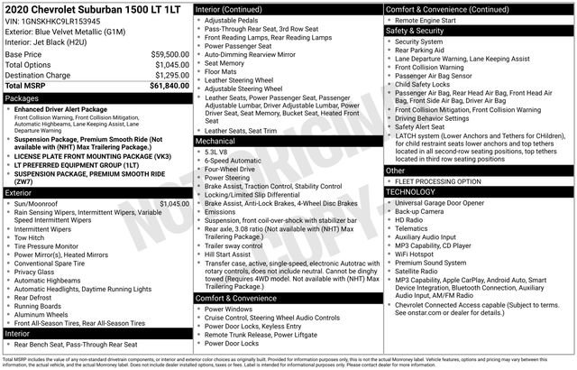 Used 2020 Chevrolet Suburban LT AWD/4WD image 34
