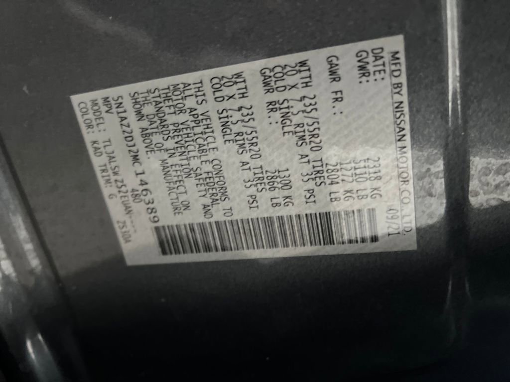 Used 2021 Nissan Murano Platinum w/ Cargo Package image 33