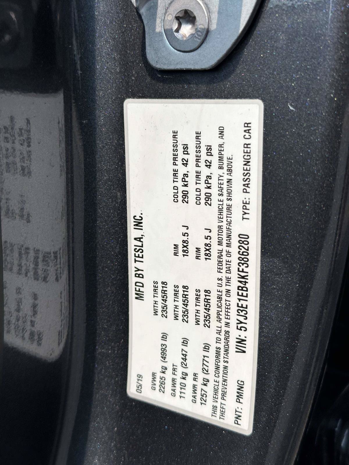 Used 2019 Tesla Model 3 Long Range AWD/4WD image 17
