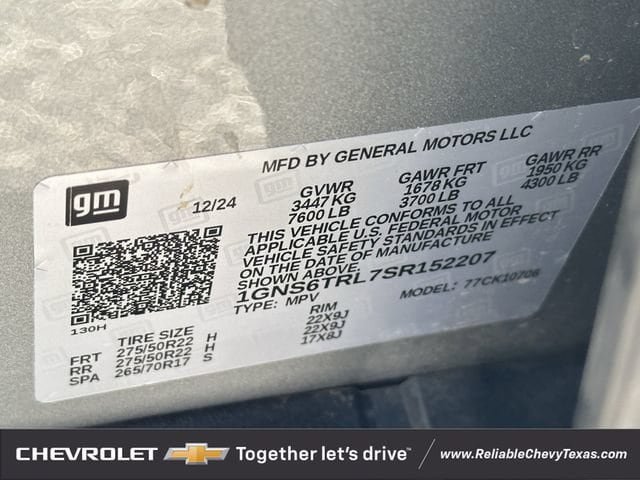 Used 2025 Chevrolet Tahoe High Country w/ Sun And Tow Package AWD/4WD image 35