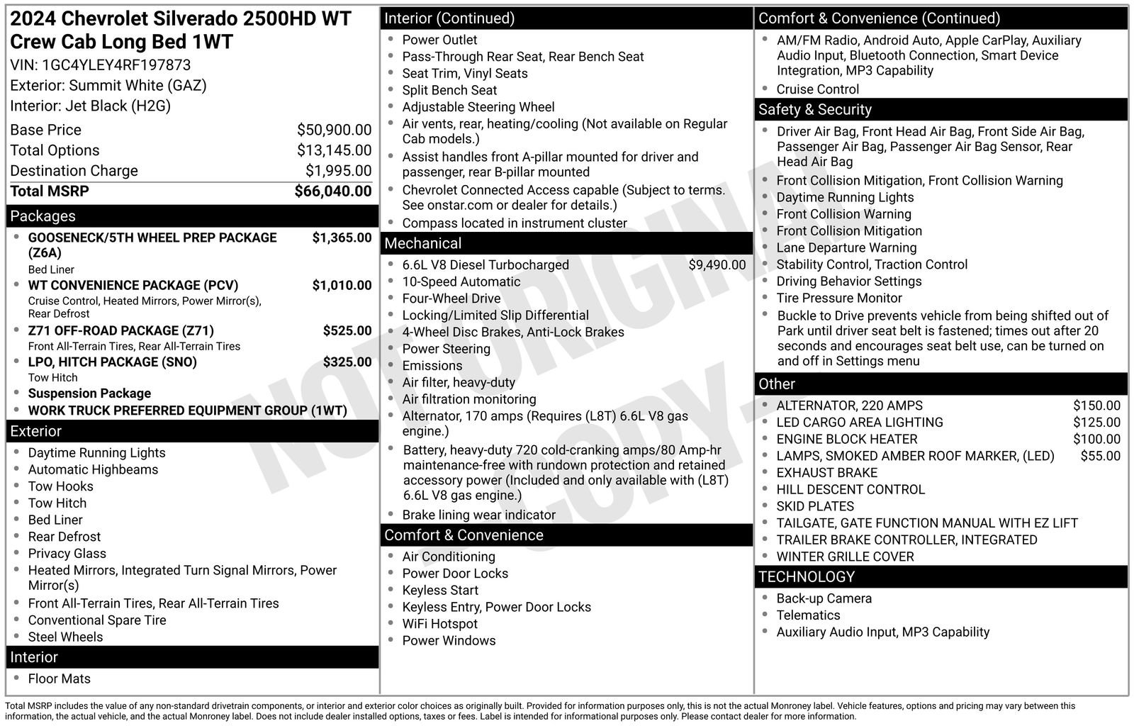 Used 2024 Chevrolet Silverado 2500 W/T AWD/4WD image 41