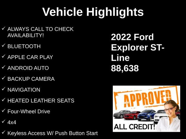 Used 2022 Ford Explorer ST-Line w/ Class IV Trailer Tow Package AWD/4WD image 9