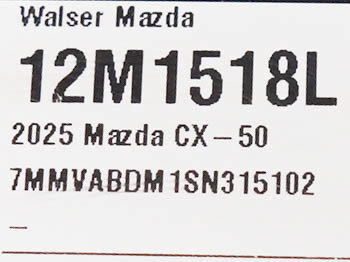 Used 2025 MAZDA CX-50 AWD 2.5 S w/ Premium Package image 30