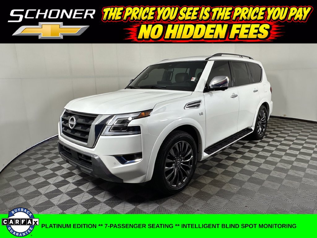 Used 2021 Nissan Armada Platinum w/ Captain's Chairs Package