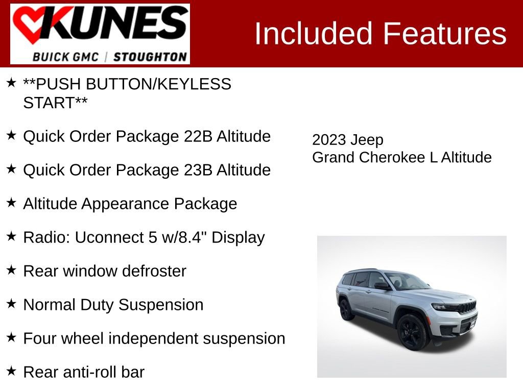 Used 2023 Jeep Grand Cherokee L Laredo image 3
