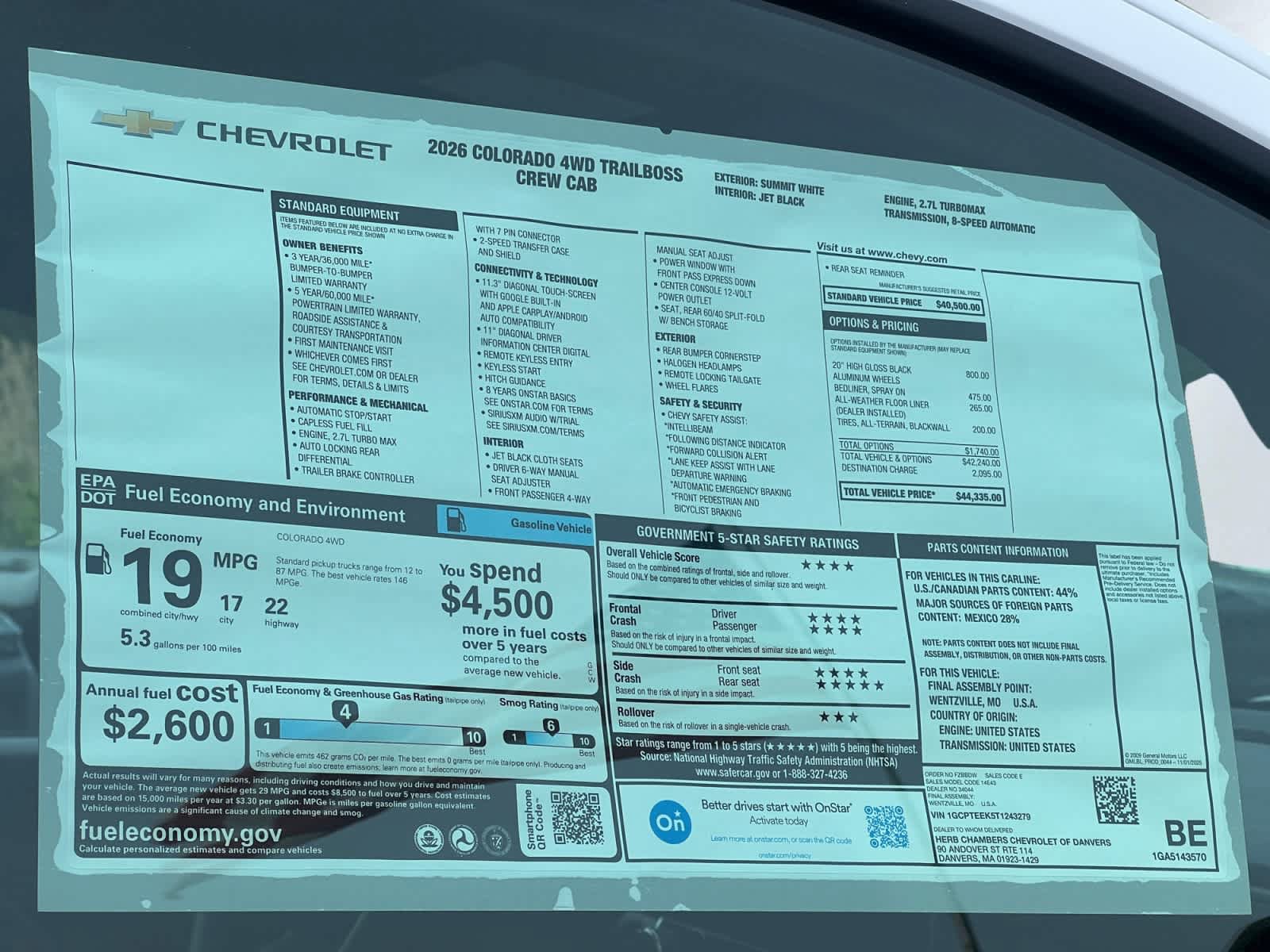 New 2026 Chevrolet Colorado Trail Boss AWD/4WD image 13