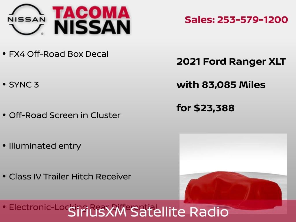 Used 2021 Ford Ranger XLT w/ Equipment Group 301A Mid image 5