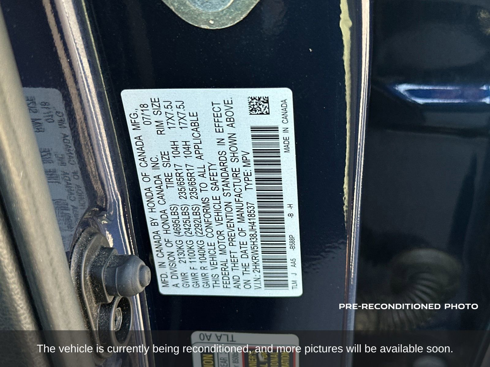 Used 2018 Honda CR-V LX image 16