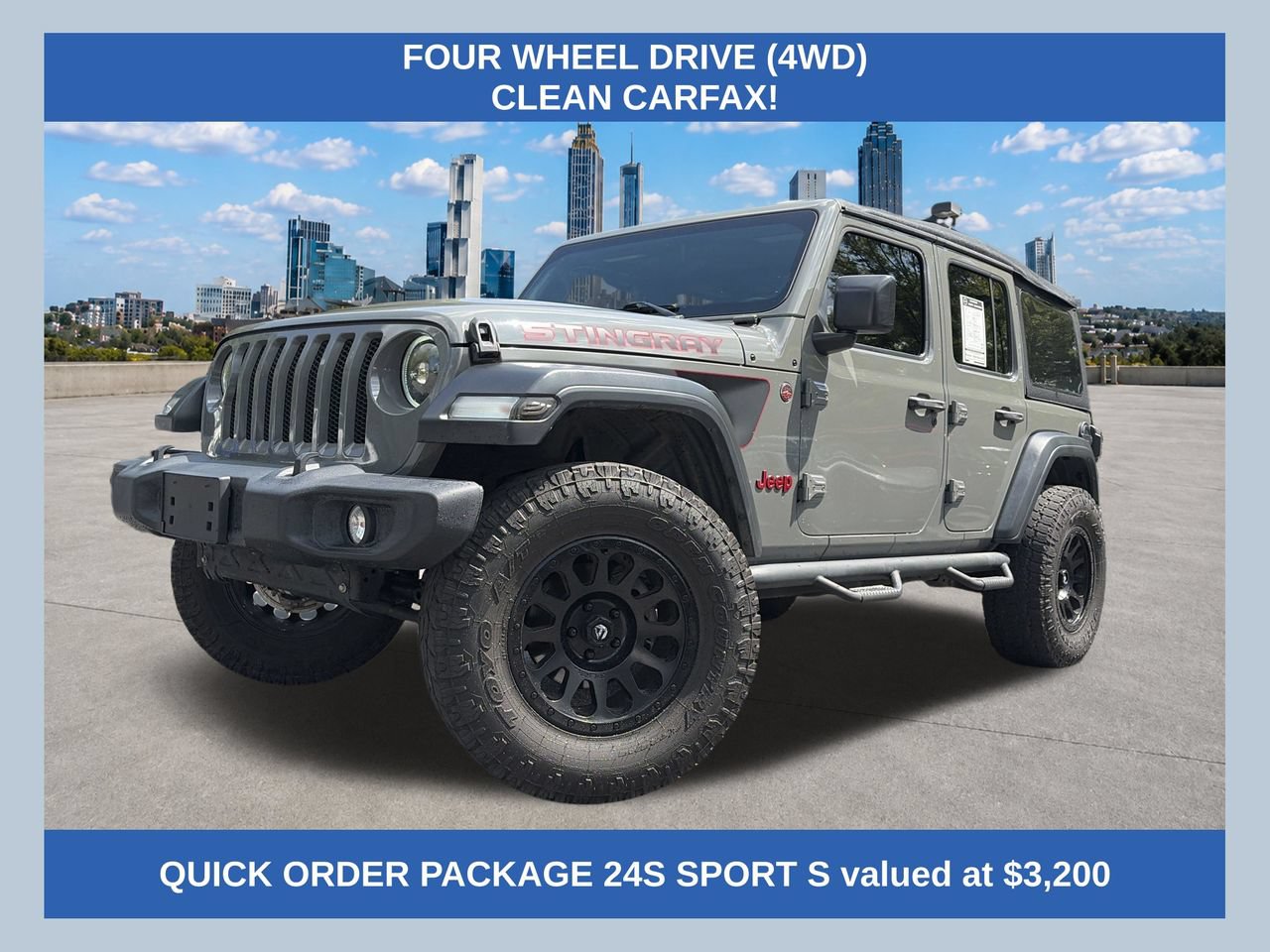 Used 2019 Jeep Wrangler Unlimited Sport S AWD/4WD image 1